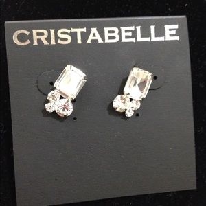 Crystal earrings new FREE!!